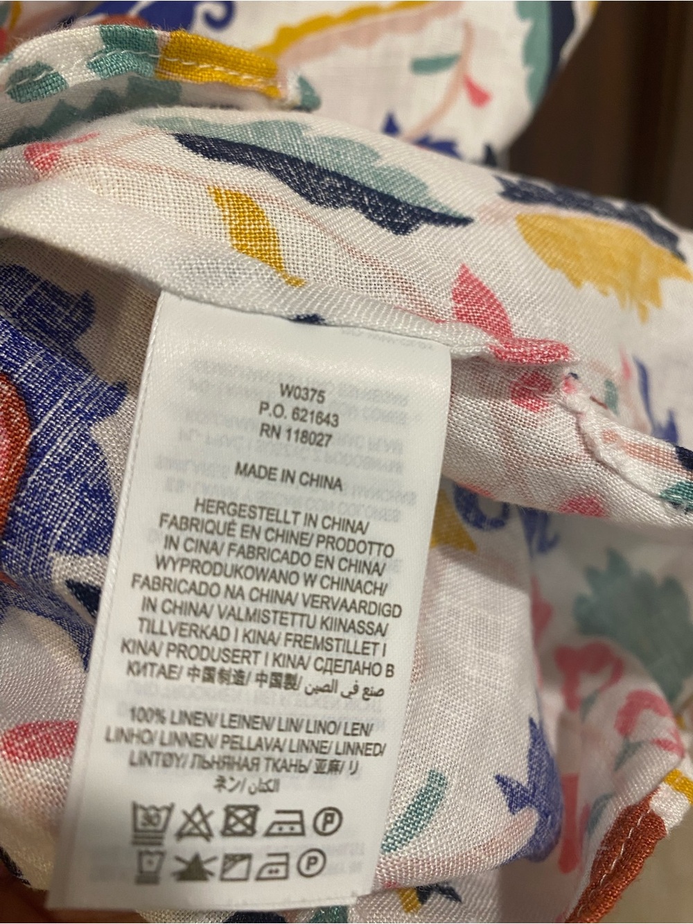 Boden Multicolor Floral V-Neck Top - Picture 6 of 6